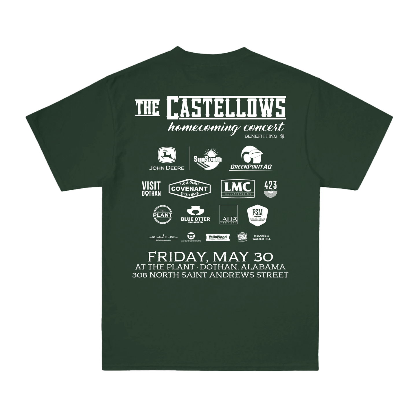 The Castellows Homecoming Concert Tee