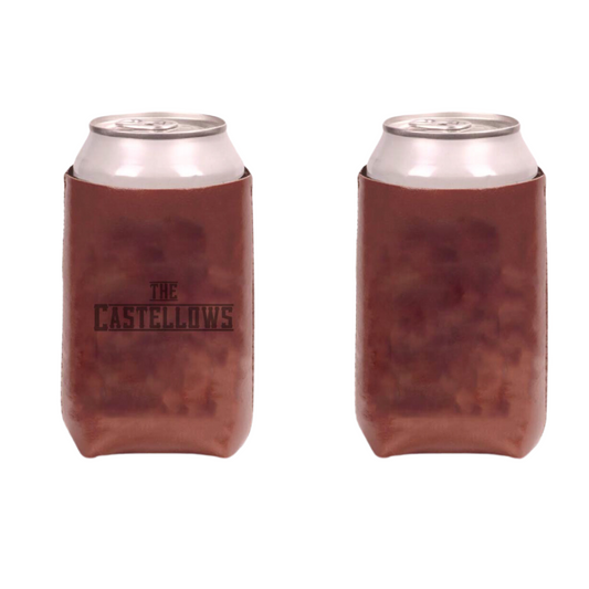 The Castellows Faux Leather Koozie