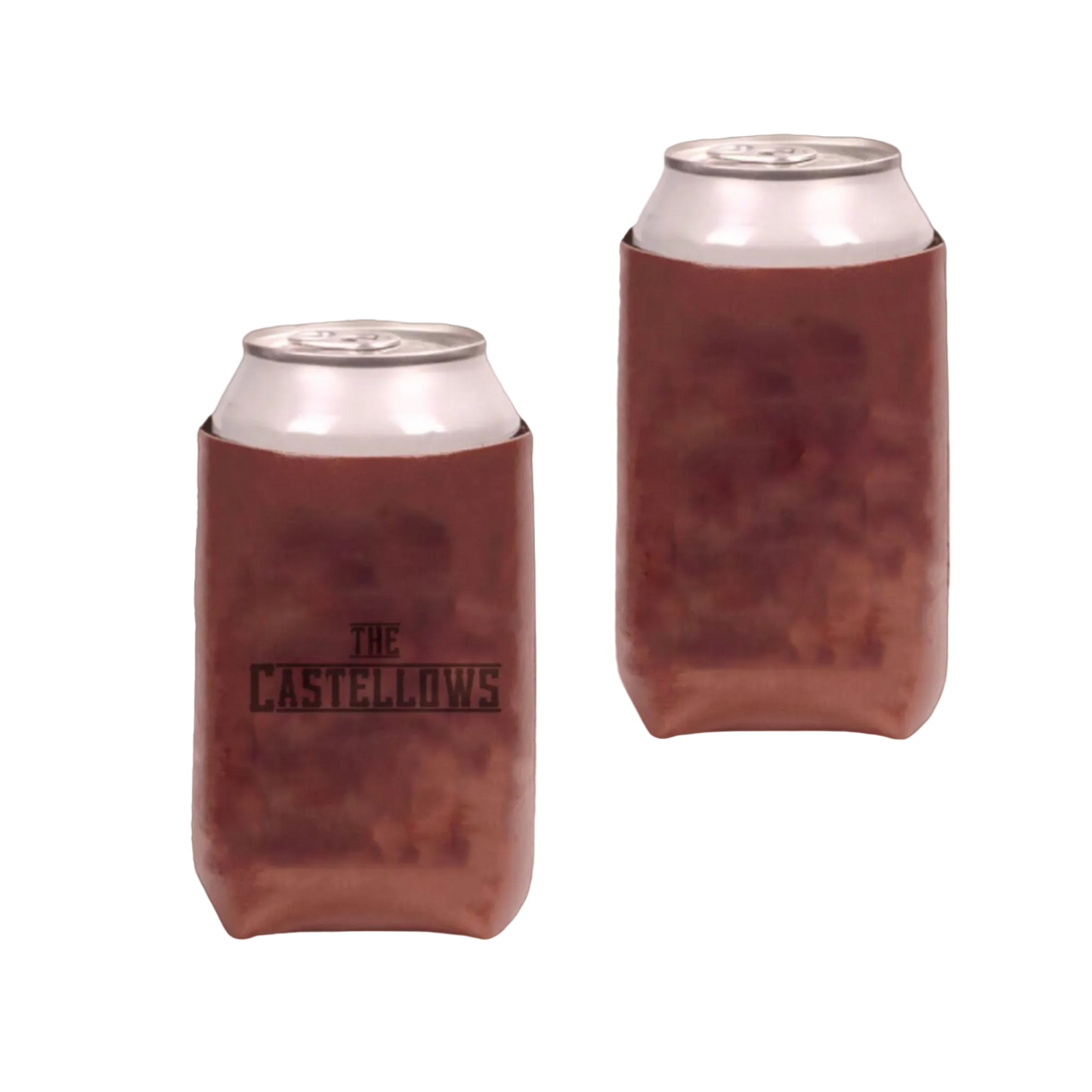 The Castellows Faux Leather Koozie